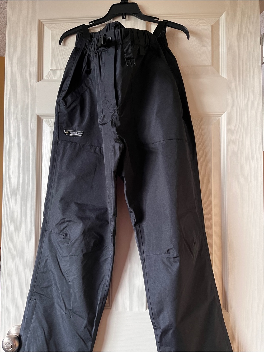 Women's Black Waterproof Snow Pants with Adjustable Waist - Unbranded